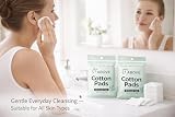 1ABOVE Cotton Pads 2 Packs 40 Count 80 Total Pure Cotton Squares view 3