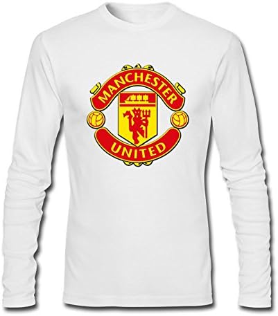 YYShirt Men's Manchester United FC Lovers Fans Gift Long Sleeve T-Shirt Medium White