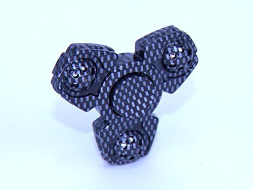 Fidget Spinner Toy EDC ADHD Focus Ultra Durable High Speed Fingertip Gyro (PT BLACK)