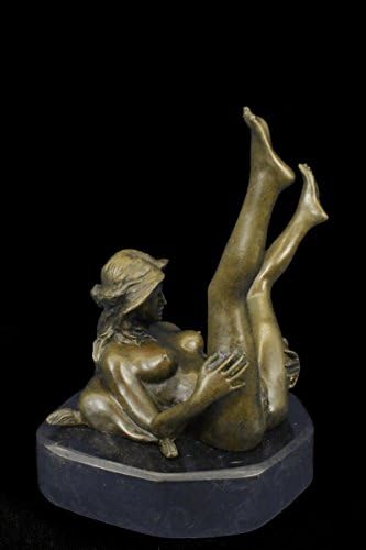9"x6" Bronze Nude Women Sculpture Erotic Abstract Art Sexual Naked Lady Statue Figure Erotic
