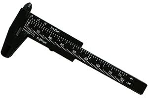 Baluue Mini Caliper 80mm Plastic Button Jewelry Gauge Measure Tool Industrial Size Gauge 2-Way Measurement