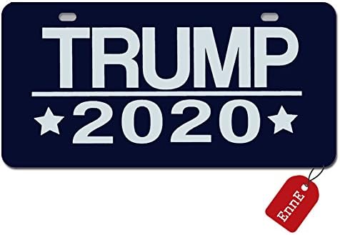 EnnE Personalized Metal License Plate Cover Trump 2020 Keeping America Great For Car 2 Holes Car Tag 11.8 inch X 6.1 inch