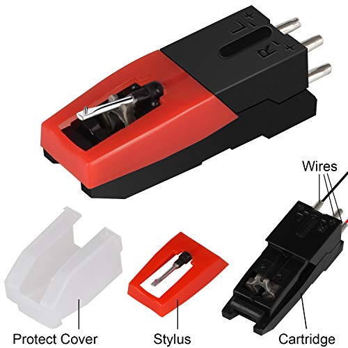 DIGITNOW! Vinyl Turntable Cartridge with Needle Stylus for Vintage LP for Record Player - 3 Pack