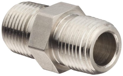 Brennan 5404-12-12-SS Stainless Steel Pipe Fitting, Hex Nipple, 3/4" NPT Male