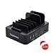 Tonyhoney Smart QC 3.0 Charging Station Universal 5 Ports 60W 12A Multiple Devices for Smartphones Bluetooth Headphones Portable Speaker Power Bank Fibit Pod Camera Pad Smart Watch All Cell phones & T