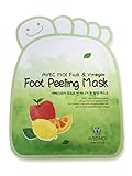 Foot Peel - Foot Peeling Mask for Baby Soft Feet - Gentle Peeling Foot Exfoliator Dead Skin Remover - Natural Fruit Extracts and Vinegar - Made in Korea by Sano Naturals