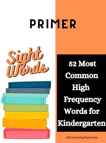 Pre-Primer Sight Words: 40 Most Common High Frequency Words to