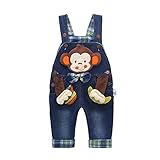 KIDSCOOL SPACE Baby Boy Girl Jean Overalls,Toddler