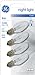 GE Lighting 20572 4-Watt Night Light, Clear C7 4CD, 4-Pack