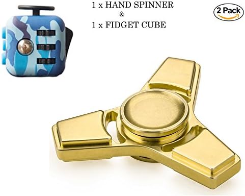 2 Pack Fidget Star Spinner , Hand Spinner, Fidget Spinner ,Fidget Cube , Hand Spinner Fidget Toy, Fidget Spinner for ADHD , Stress and Anxiety Relief Spinner