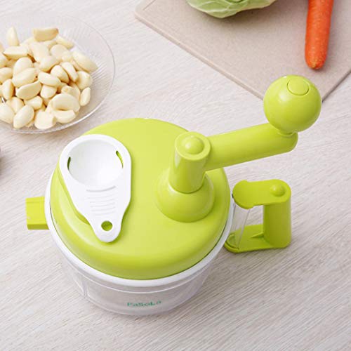 Manual Food Chopper For Vegetable Fruits Nuts Onions Chopper Hand Pull Mincer Blender Mixer Food processor by Puyujin (Green) - Thumbnail 2