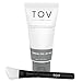 TOV LABS​ ​Activated Coconut Charcoal + Vitamin E Peel-Off Mask, Vegan, (3.4 oz/100 mL) with BONUS wood/silicone applicator