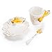 New Fashion Hand Crafted Porcelain Enamel Goldfish Coffee Cup Set with Saucer and Spoon - Gift Packaging