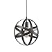 YOBO Lighting Industrial ORB Sphere Metal Globe Chandelier Pendant Light