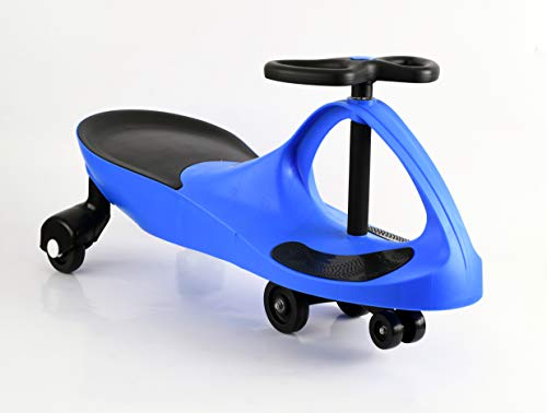 Apelila Wiggle Car Twistcar Roller Ride On Play Swing Vehicle Outdoor, for Kid Child (Blue 2)