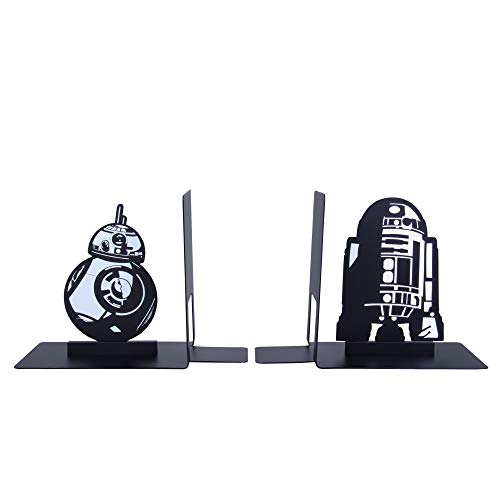 Seven20 Star Wars Droid Bookends - Decorative Metal R2-D2 and BB-8 Designs