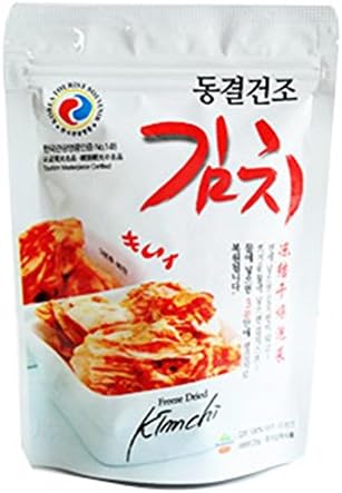 Freeze Dried Kimchi 4pcs X 20g(0.7oz), with Rice, Noodle, Soup, Korean Recipe Business trip Mountain climbing fishing Camping Travel Gift promotion Party food 동결건조김치