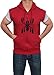 Mens Hooded Sweatshirt - Adult Zipper Short Sleeve hoodie for Men (Medium)