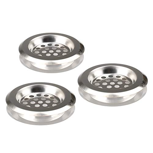 Hair Catcher Metal 2.5", Sink Strainer Bathtub Drain Protector, Bath Catcher, Drain Plug Cover, Sink Strainer Kitchen (Pack of 3)