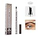 Yuxuan Eyebrow Tattoo Pen Microblading Eyebrow Pencil with a Micro-Fork Tip Applicator Creates Natural Looking Brows Effortlessly and Stays on All Day(2 pcs/set)