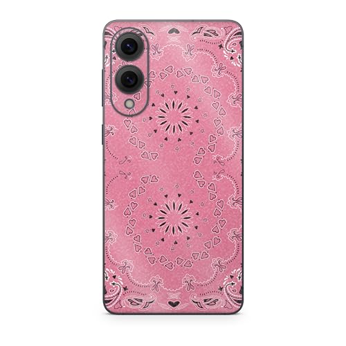 Glossy Glitter Phone Skin Compatible with Samsung Galaxy S25 Edge - Pink Bandan…