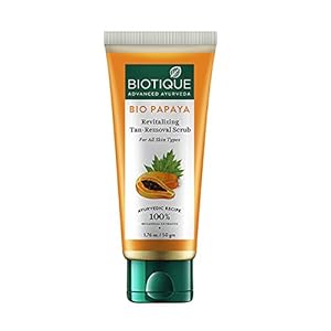 Biotique Bio Papaya Revitalizing Tan Removal Scrub, 50g