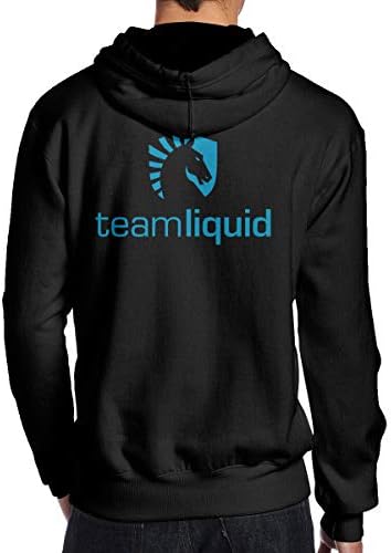 Shijingshan Men's Hoodies Liquid Team Pullover Sweatshirt Hooded Jackets Black