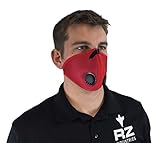 RZ Dust/Pollution Mask Bonus Pack w/5 Laboratory Tested Filters, Model M2, Mesh, Red, Size Large