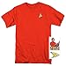 Star Trek Engineering Uniform Shirt w/ Liquid Gold Ink & Exclusive Stickers