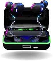 Fone De Ouvido Bluetooth 5.1 Tws In-Ear Sem Fio Wireless À Prova D'água Com Power Bank, PRE