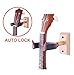 Ukulele Wall Hanger Auto Lock Safety Wooden Wall Mount Holder, Guitar hanger and Mandolin Hanger(Rosewood)