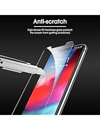 OMOTON Protector de Pantalla de Vidrio Templado Compatible con Apple iPhone Xs Max 6.5 pulgadas [3 Pack]
