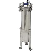 PreAsion #4 Bag Filter Housing 304 Stainless Steel Filter Solid-Liquid Separation Tool 120PSI Industrial Sock Filter 1" FNPT Inlet/Outlet Bag Water Filter Purification Equipment