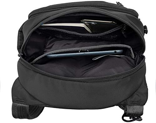Travelon Anti-Theft Active Tour Bag, Black, 9 x 11 x 3.5 3 Travelon Anti-Theft Active Tour Bag, Black, 9 x 11 x 3.5