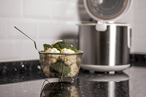 image for Pars&Pars Stainless Steel Steamer Basket Removable Handle Fits Perfect
