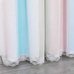 Shiny Stars Children Cloth Curtains Colorful Double