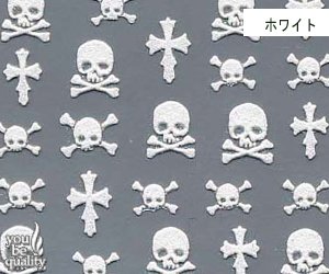 Amazon ネイルシール Bibideco Bi 55 ドクロ W シール