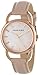 Anne Klein Women's AK/1206RGLP Rose Gold-Tone Open Bangle Pink Leather Strap Watch