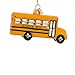 Noble Gems Kurt Adler 4-Inch Glass School Bus Ornament,Christmas