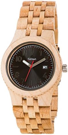 Tense Discovery Yukon Jumbo Round Maple Wood Watch J5200M DF