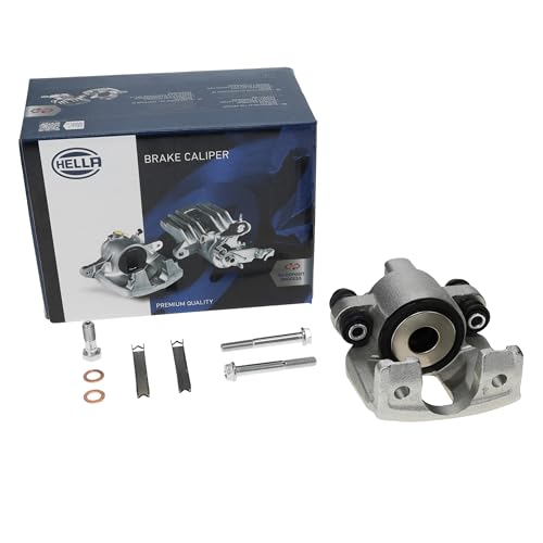 HELLA Premium Brake Caliper With Bracket, Rear Right, No Core Charge, Compatibl…