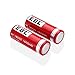 EBL Smart Lithium Battery Charger with 1600mAh 18500 Rechargeable Li-ion Batteries, 2 Pack