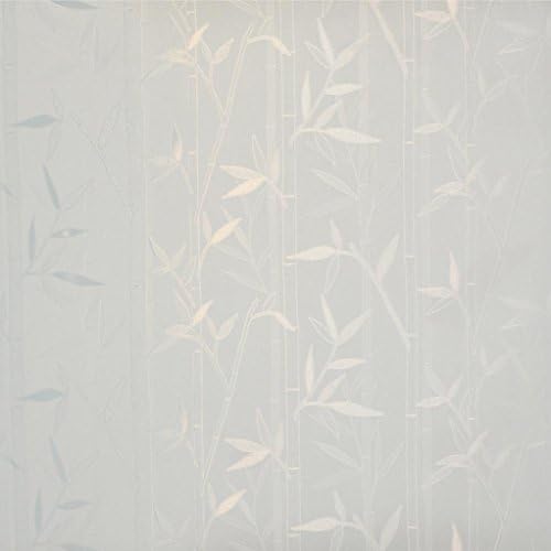 ProTint Windows White Bamboo Decorative Window Film, Self Static Adhesive Cling, 35.5 inches by 36 inches