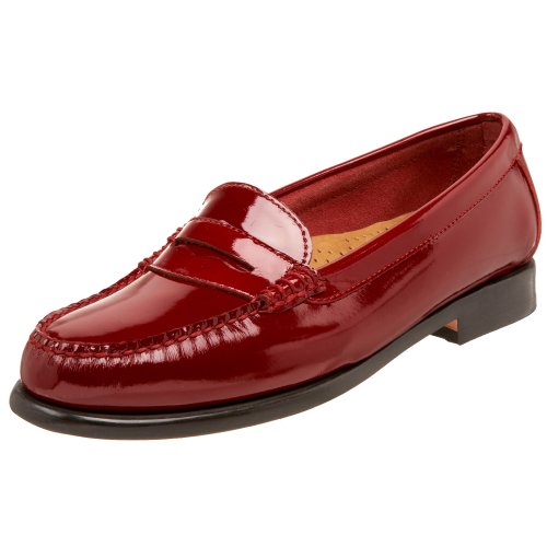 Bass Women's Wayfarer Penny Loafer,Red,6 M US