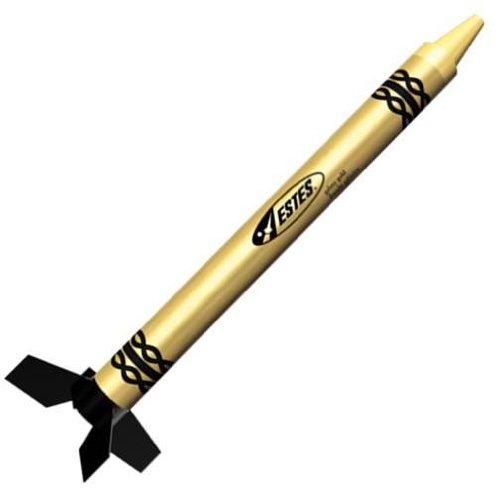 Estes Galaxy Gold Crayon Rocket