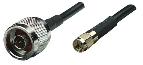MANHATTAN 25 -Feet Antenna Cable, N-Type Male/RP-SMA Male, RG-58 (522175)