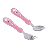 GUAngqi Cartoon Design Kids Cutlery Child Faltware Baby Spoon and Fork Set