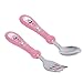 GUAngqi Cartoon Design Kids Cutlery Child Faltware Baby Spoon and Fork Set
