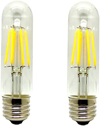 Mansa Lighting®, T10/T30 LED Bulb (Tube Shape), 2 Pack, 400 Lumens, 4 Watts, Warm White (2700K), Dimmable, 40W Equivalent