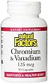 Natural Factors Chromium and Vanadium 125mcg. Capsules, 90-Count